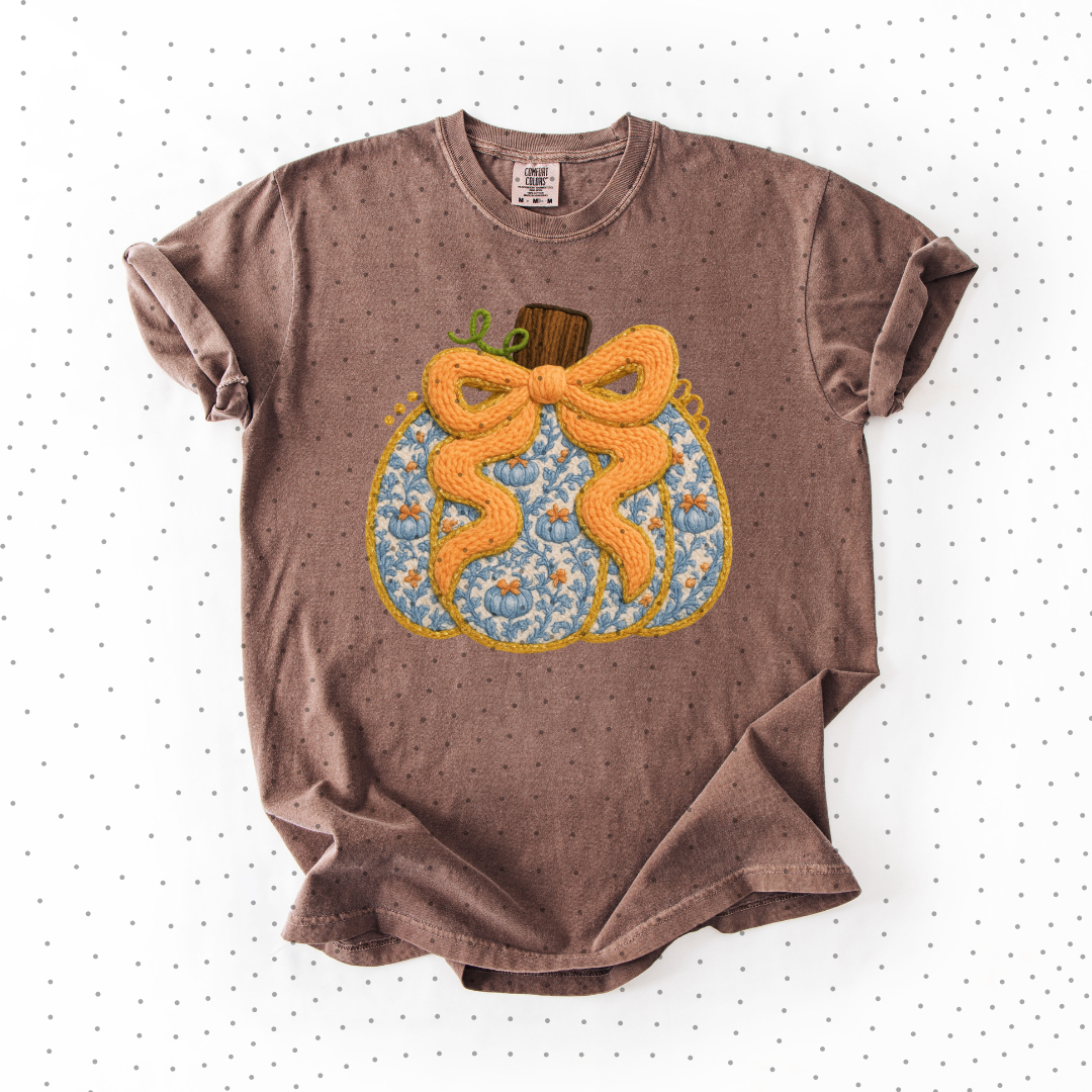 Faux Yarn Pumpkin