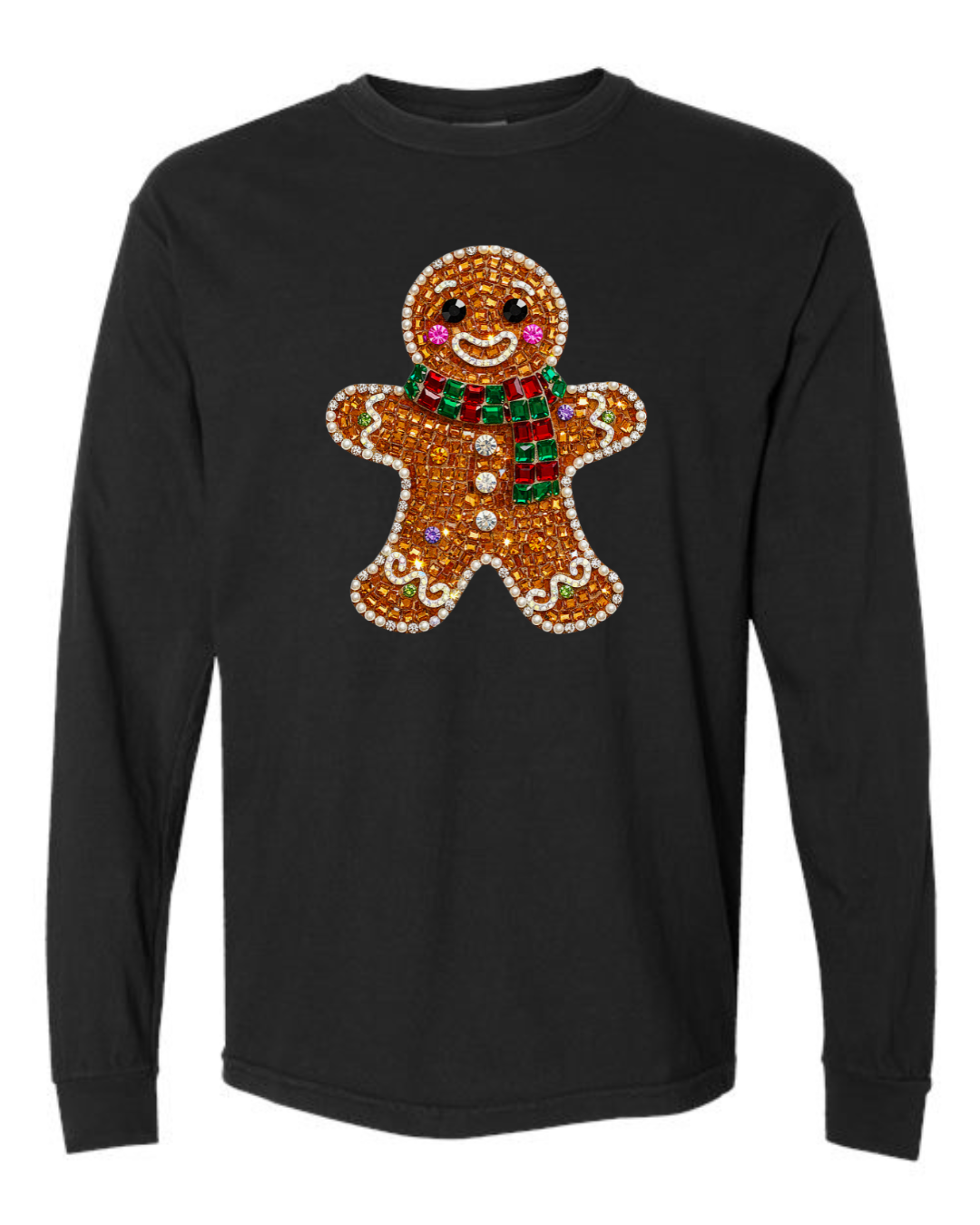 Faux Rhinestone Gingerbread Man