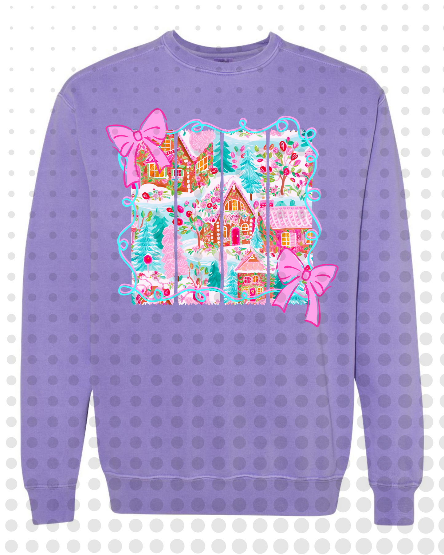 Preppy Gingerbread House Scene