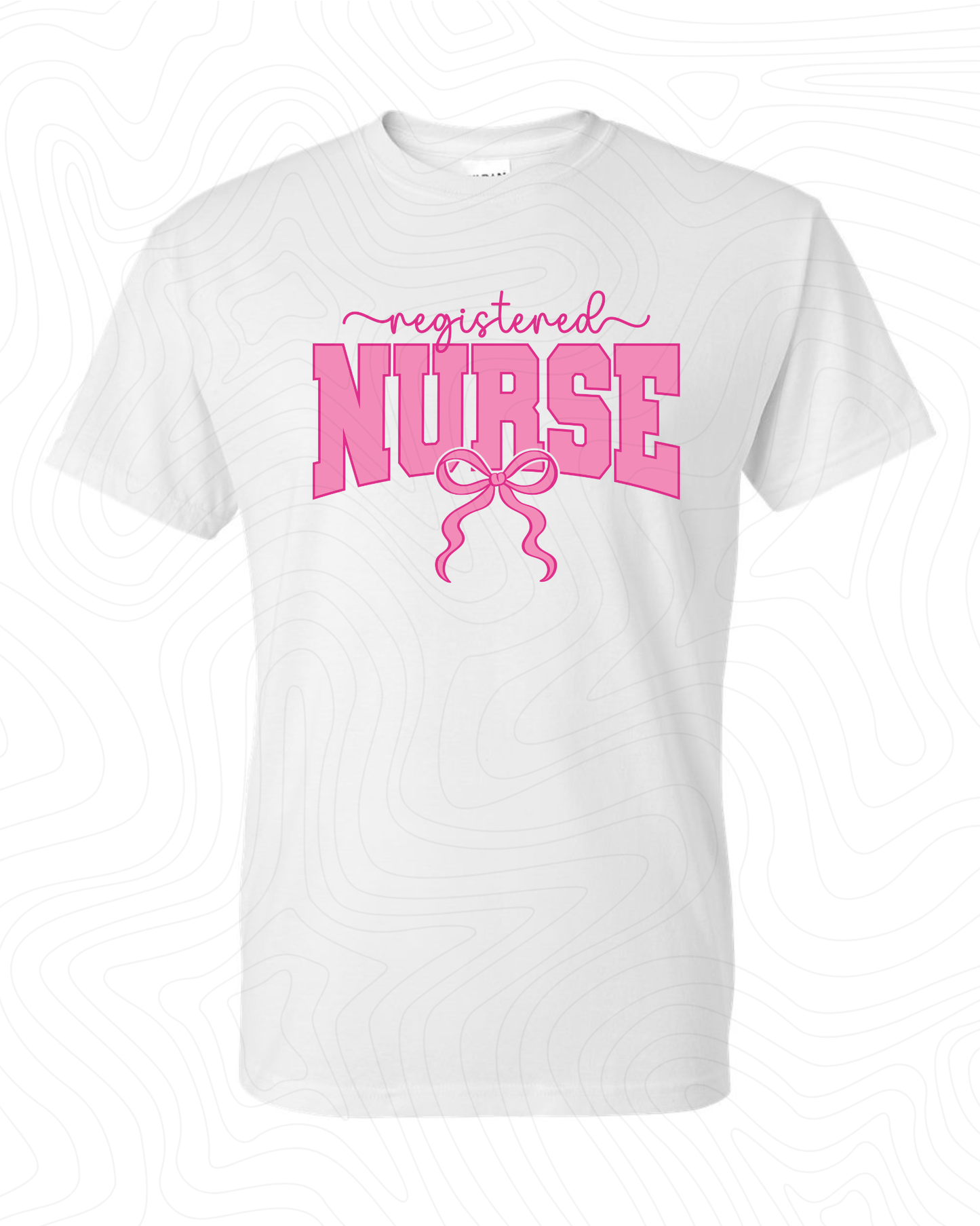 Registered Nurse all pink with bow