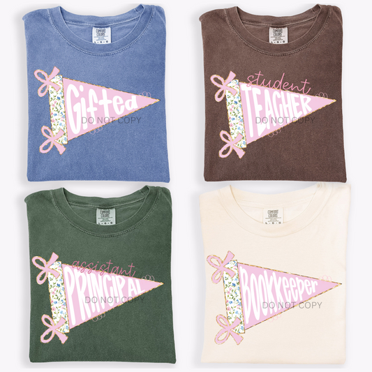 School Title Pennant Flags- Add the one you want in notes at checkout!!!