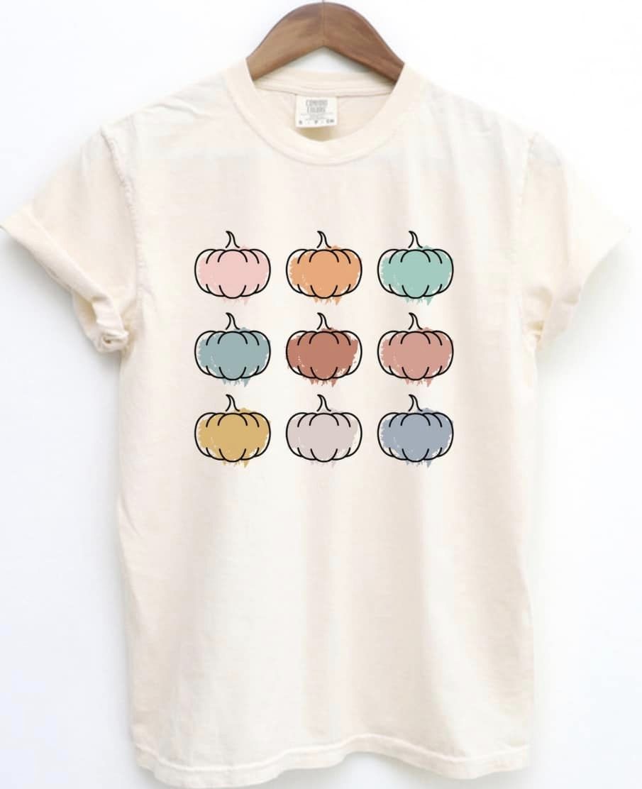 Watercolor Pumpkins Square