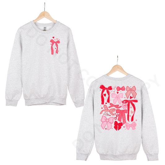 Valentines Pink Multi Bow