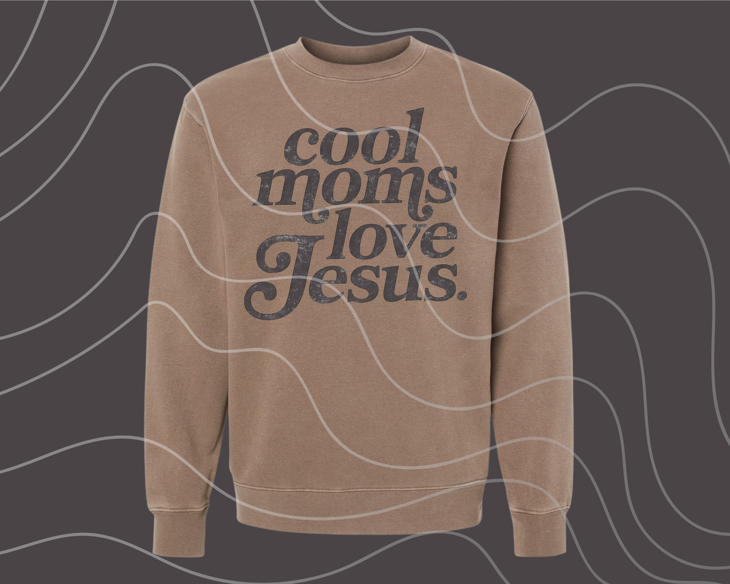 Cool Moms Love Jesus Black