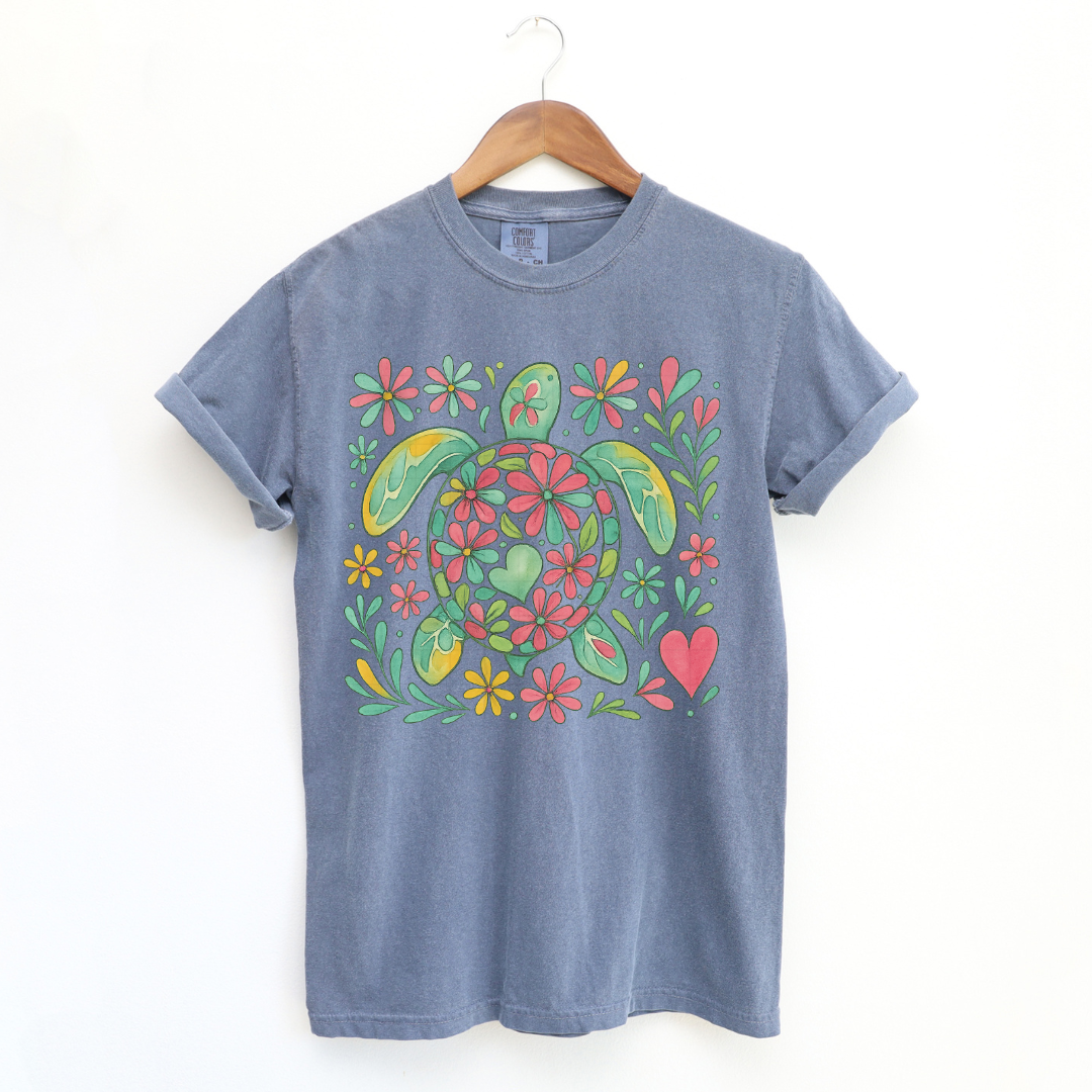 Sea Turtle Floral