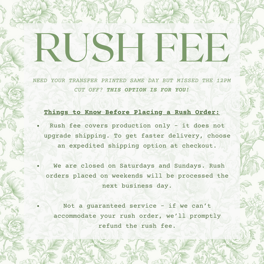 RUSH FEE OPTION