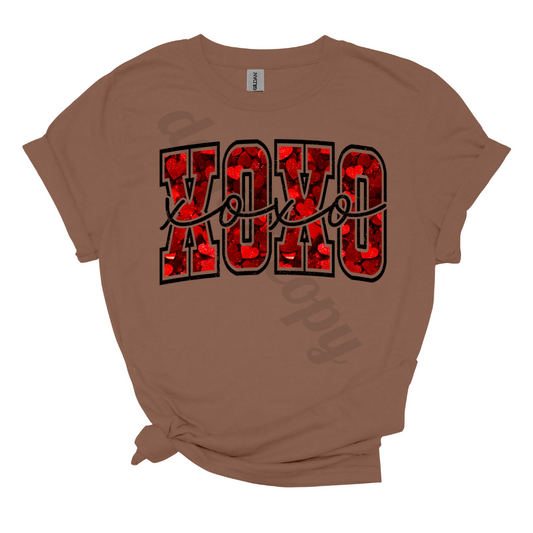XO red hearts