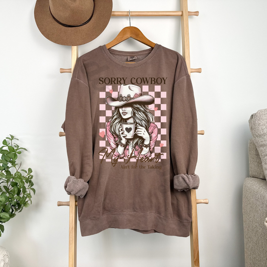 Sorry Cowboy My Heart Ain't For Taking