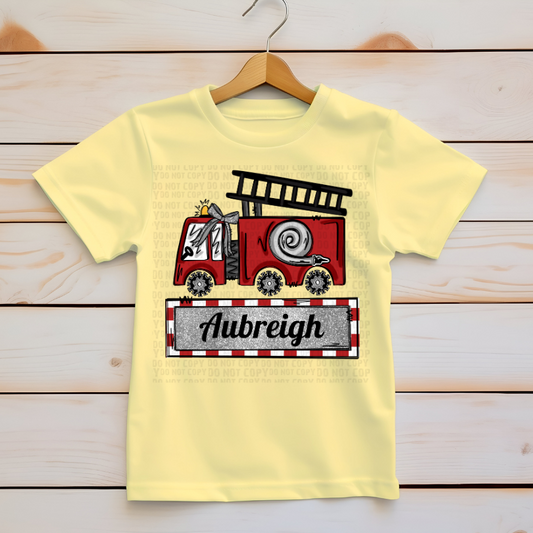 Fire Truck w/ Custom Name