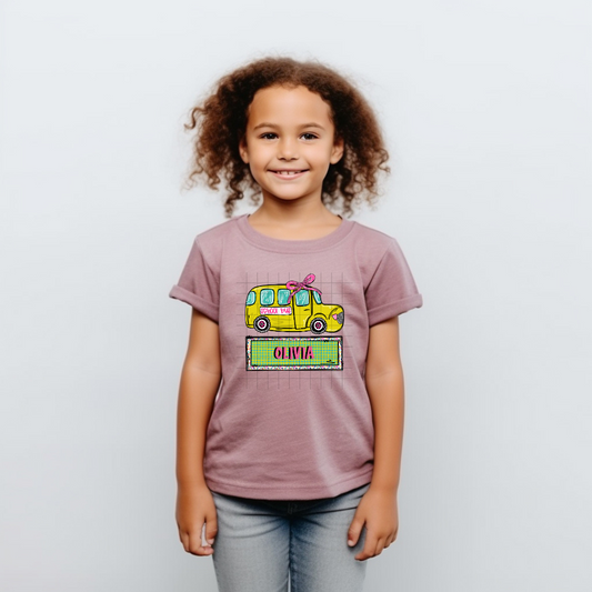 School Bus w/ Custom Name