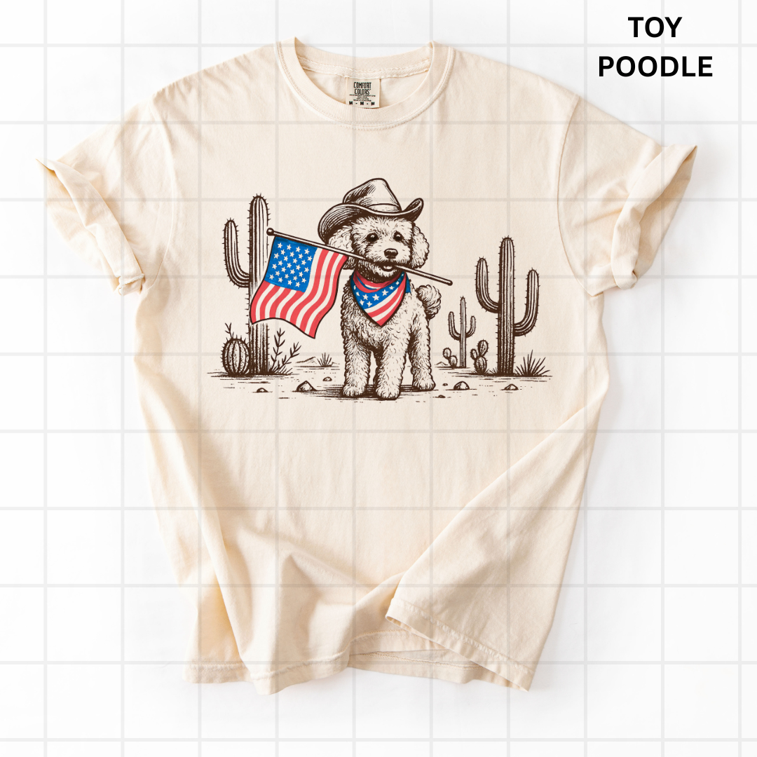 Patriotic Toy Poodle