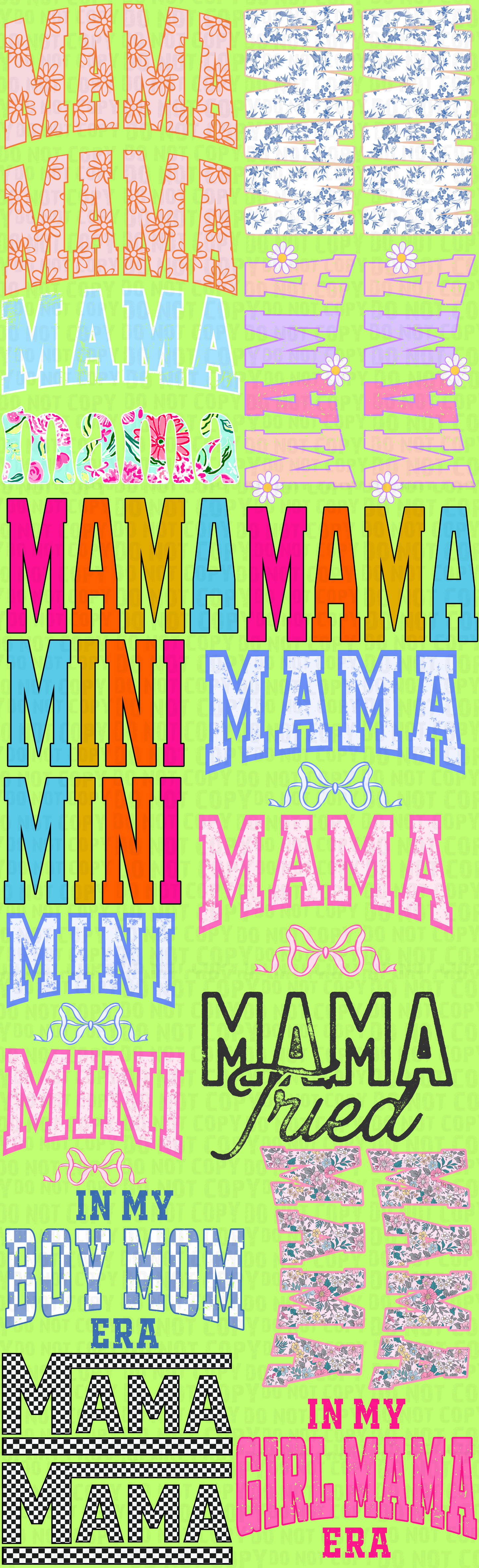 Mama Premade Gangsheet