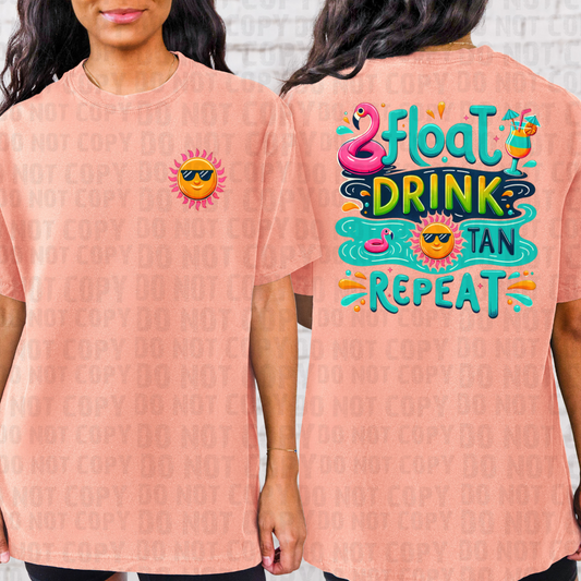 Float Drink Tan Repeat
