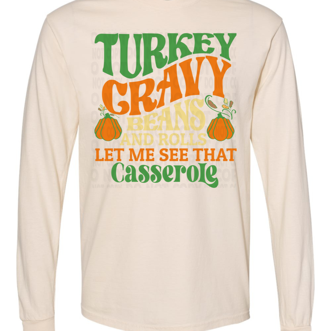 Turkey Gravy Beans Rolls Casserole