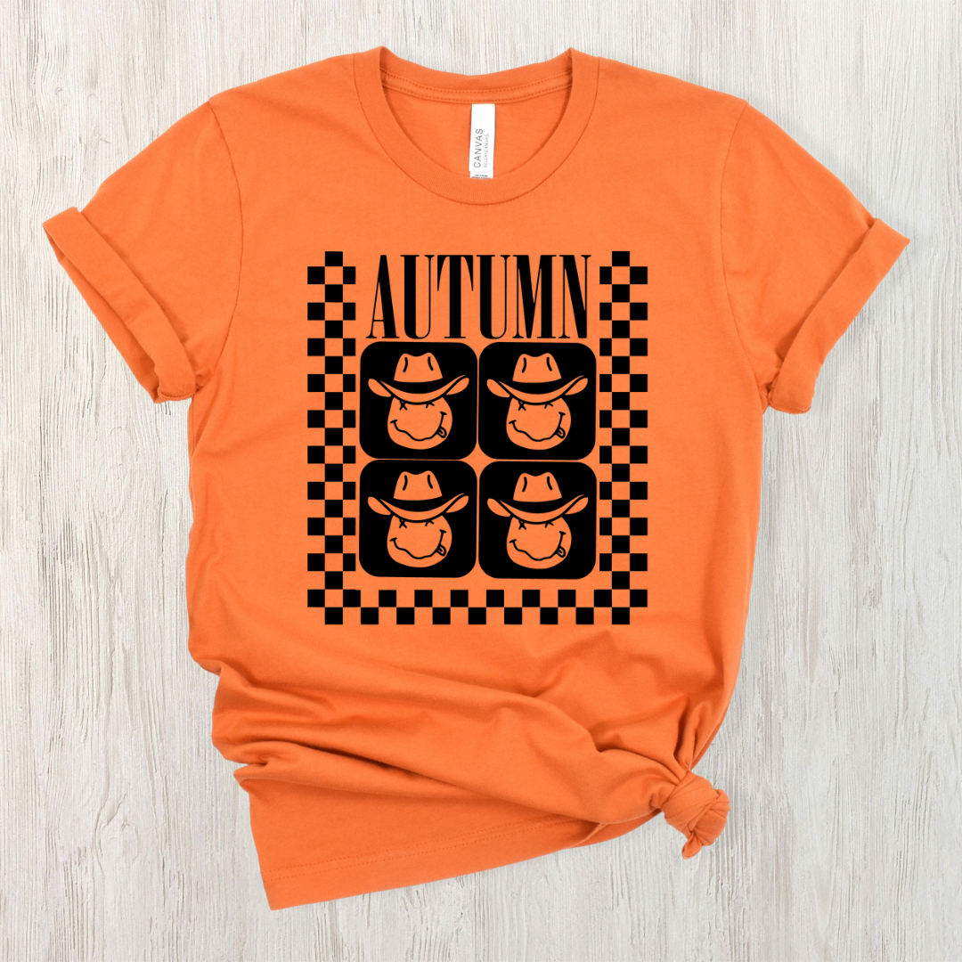 Autumn Black Checkered