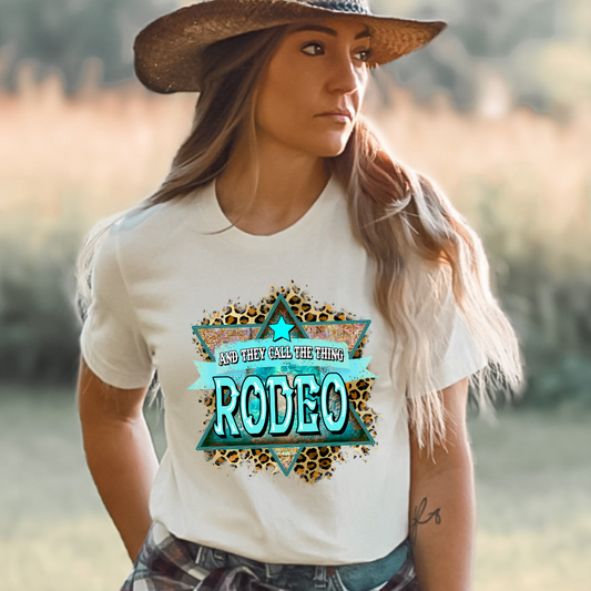 They Call the thing a Rodeo - bright blue