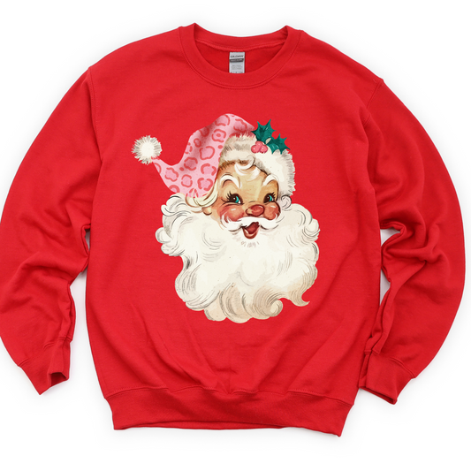 Retro Santa Pink Hat