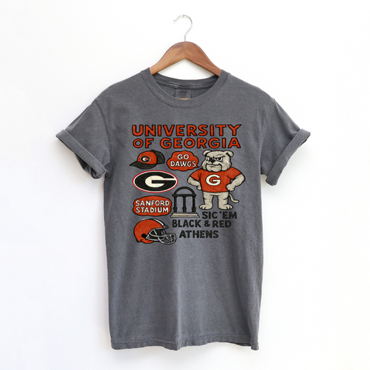 Sic Em Red & Black Sketch