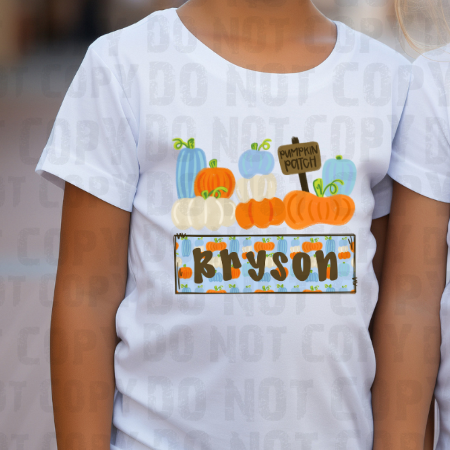 Watercolor Pumpkin Patch w/ Custom Name