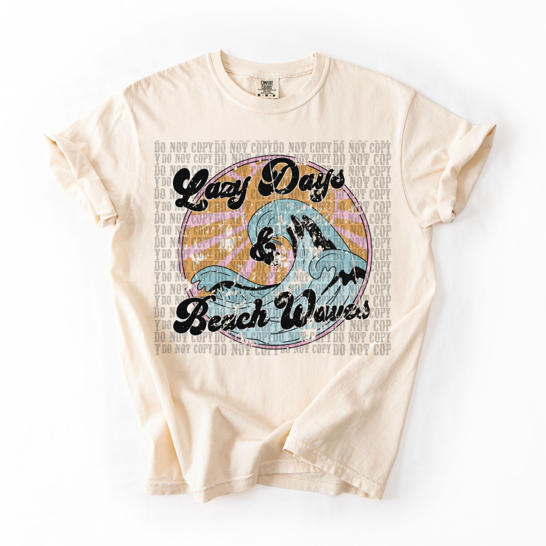 Lazy days beach waves