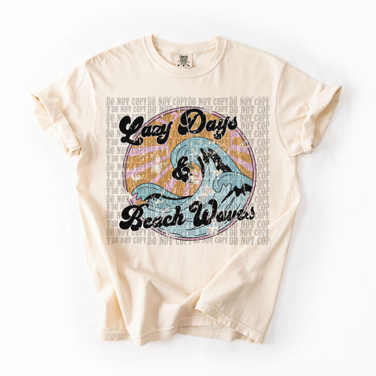 Lazy days beach waves