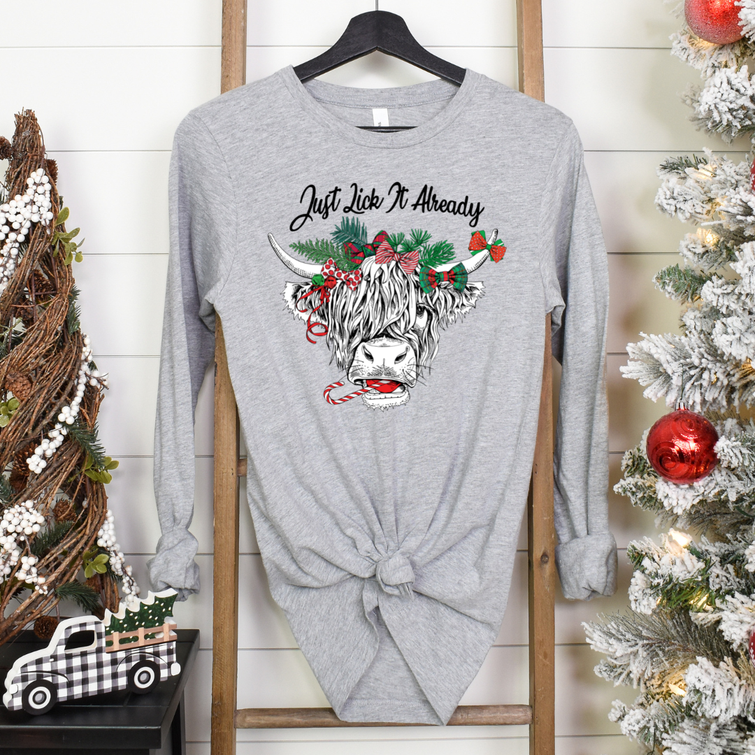 Just Lick it Already - Christmas Cow