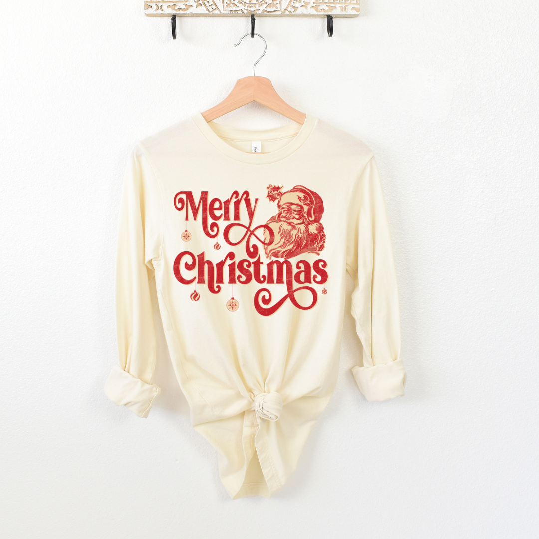 Vintage Merry Christmas Santa