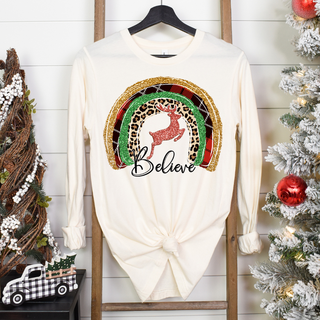 Reindeer Christmas Rainbow