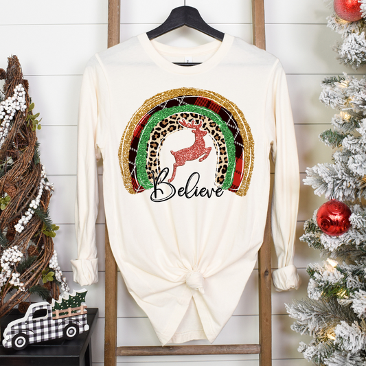 Reindeer Christmas Rainbow