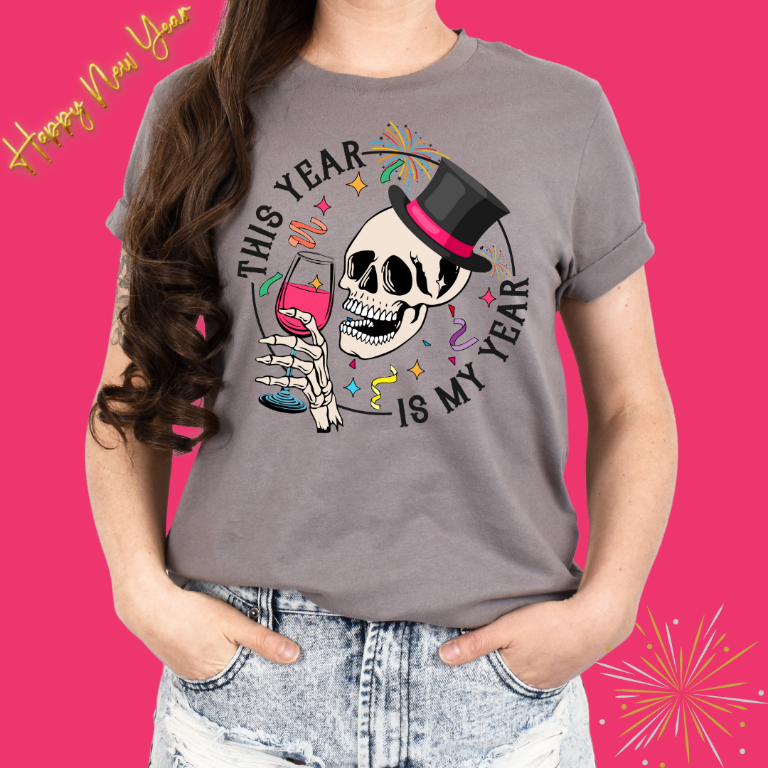 Happy New Year Skeleton