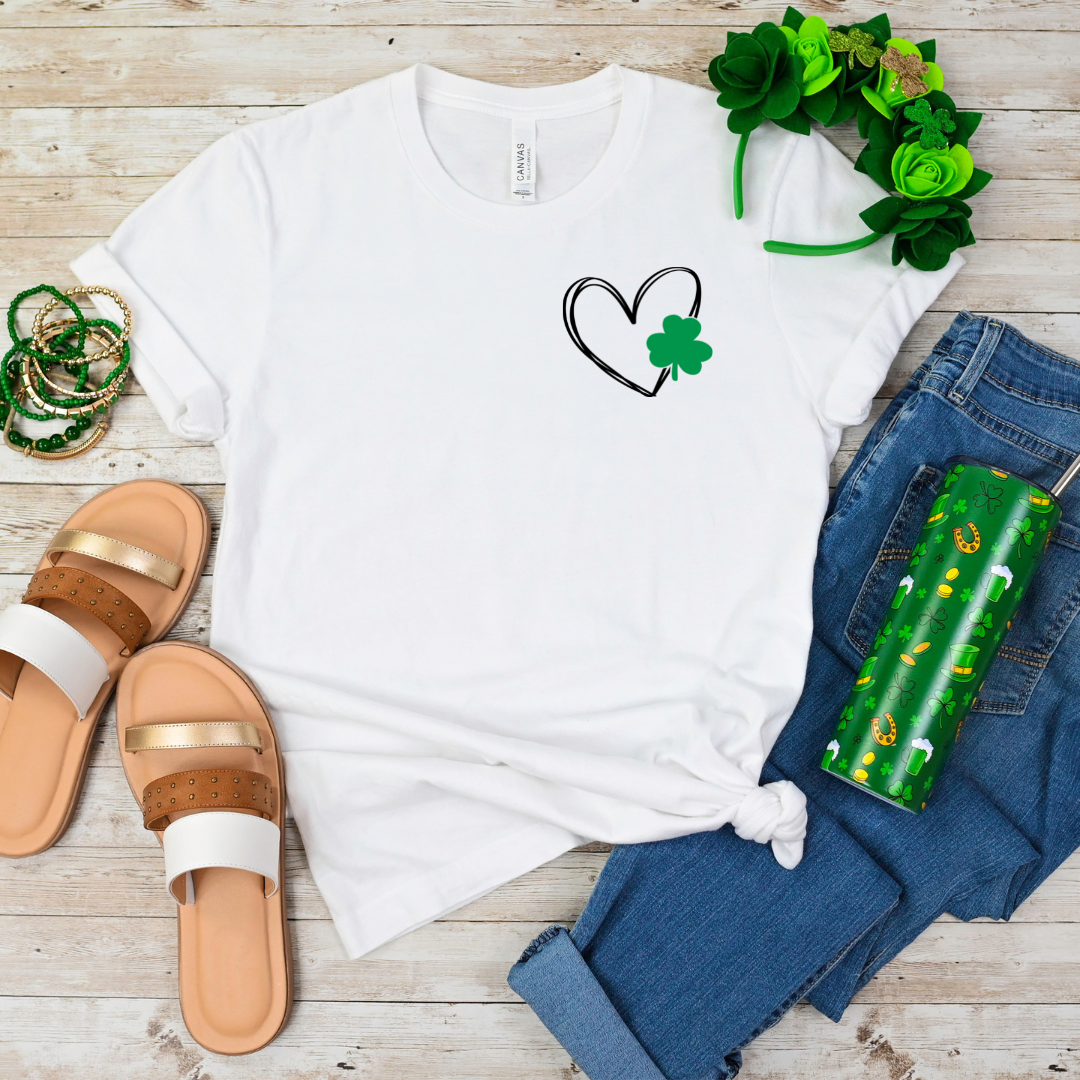 Doodle Shamrock Heart