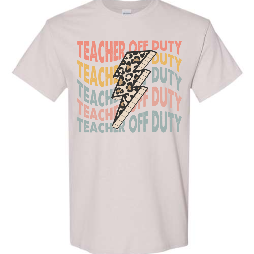 Teacher Off Duty Lightning Bolt
