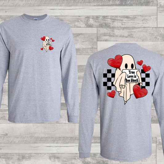 True Love is Boo Sheet w/ Matching Pocket Option