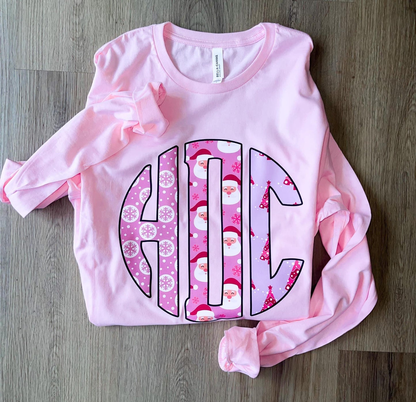 *Custom* Sweet Pink Christmas Monogram