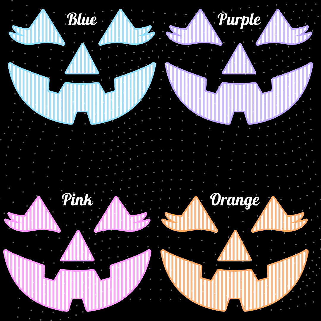 Seersucker Jack-O-Lantern Face