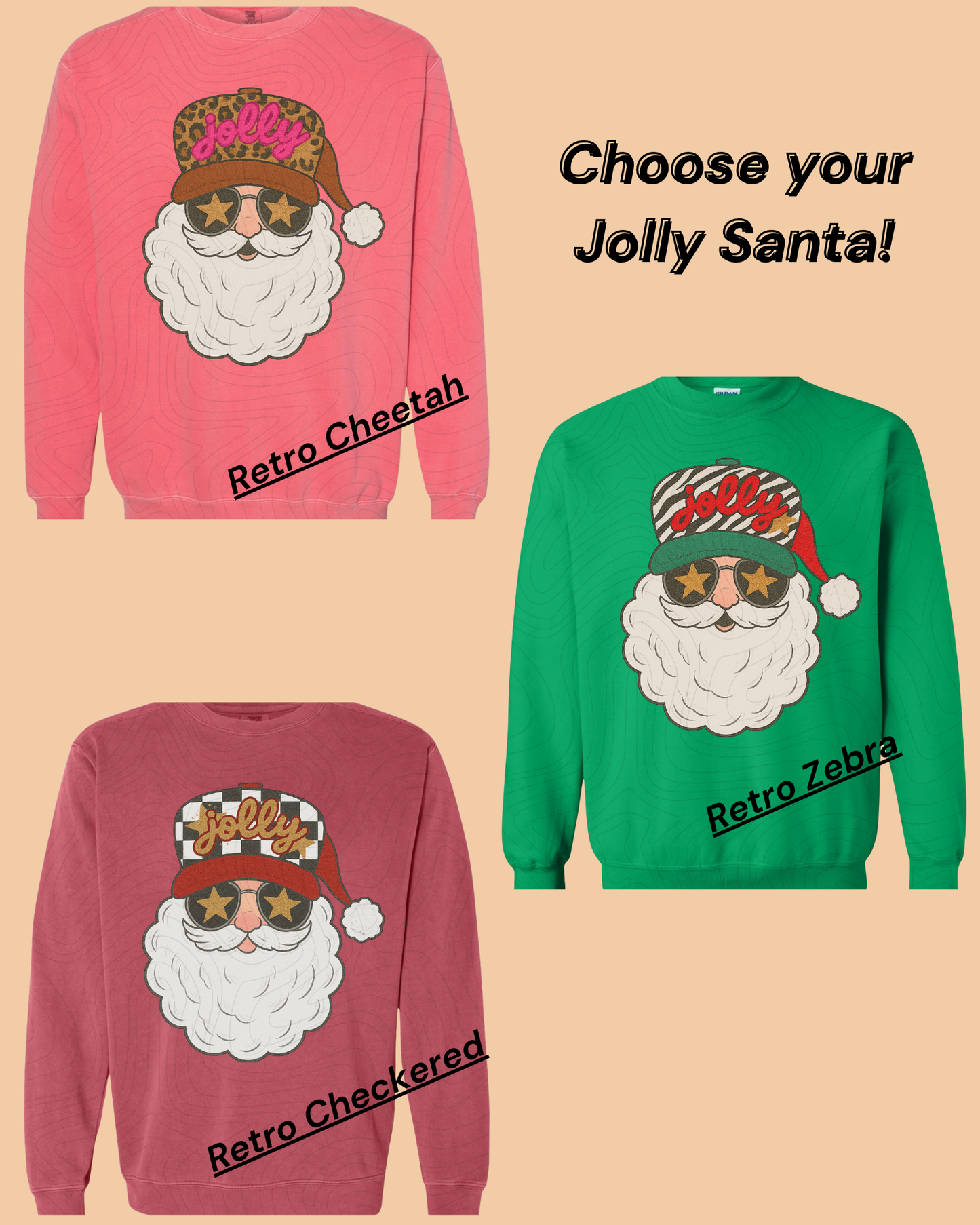 Jolly Santa (3 styles)