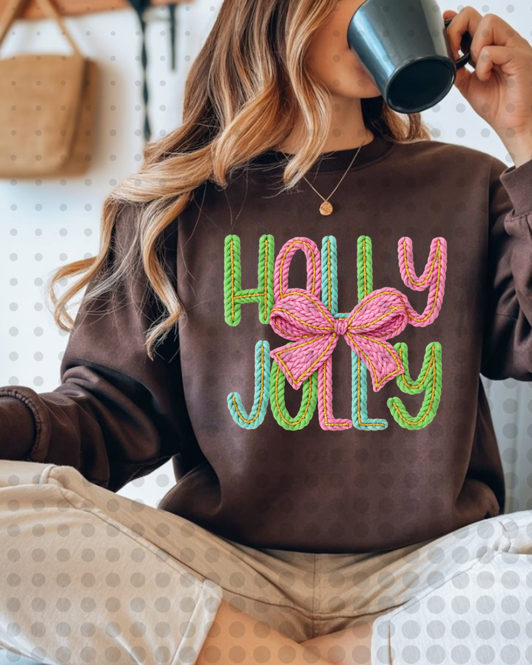 Holly Jolly Faux Yarn