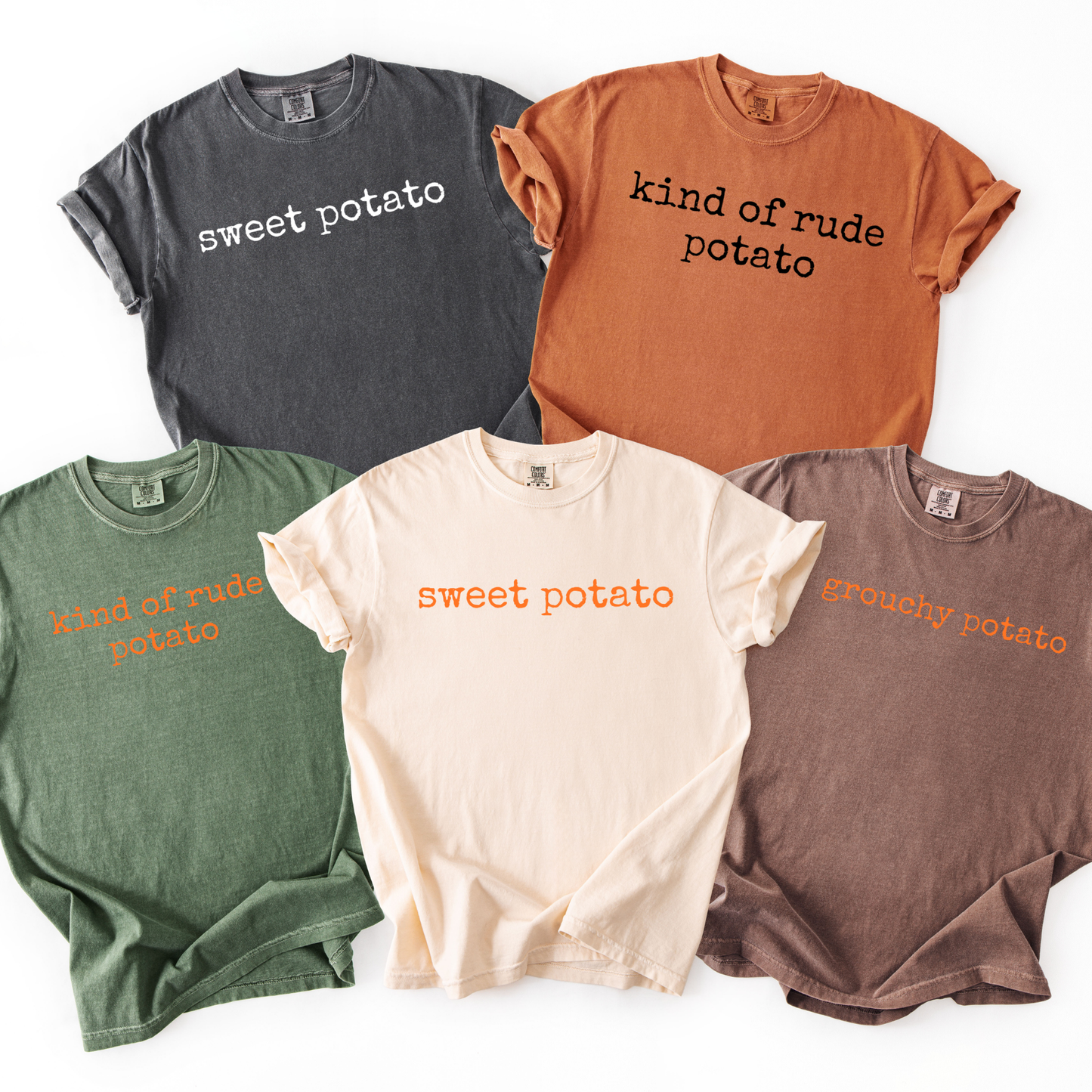 Sweet Potato Matching Family Designs