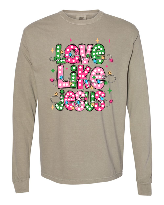 Love Like Jesus Christmas Lights