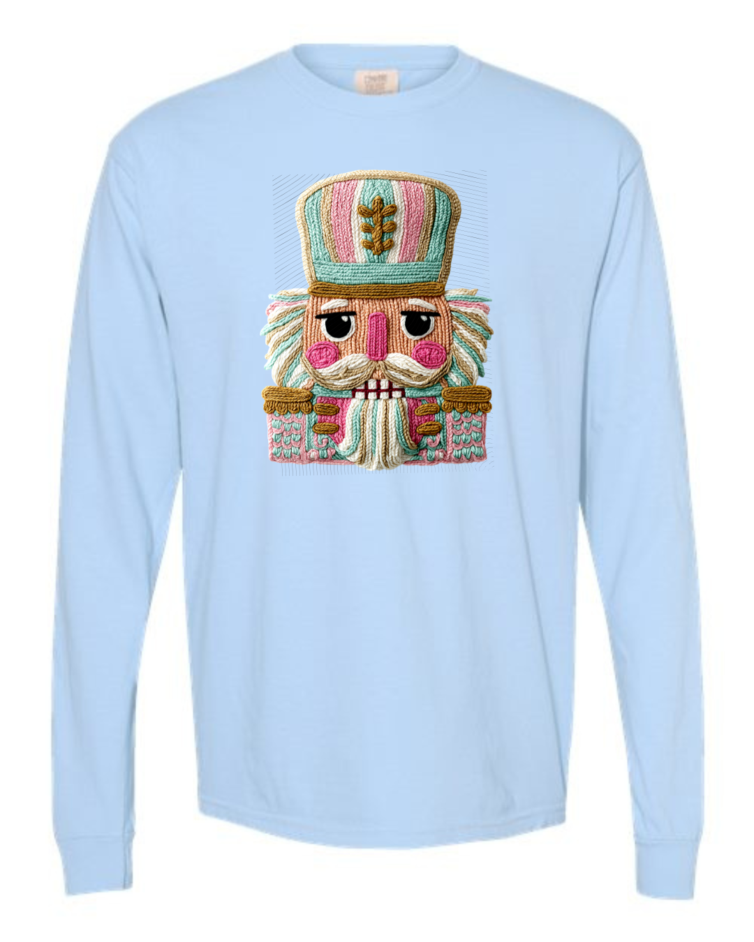 Faux Yarn Pastel Nutcracker