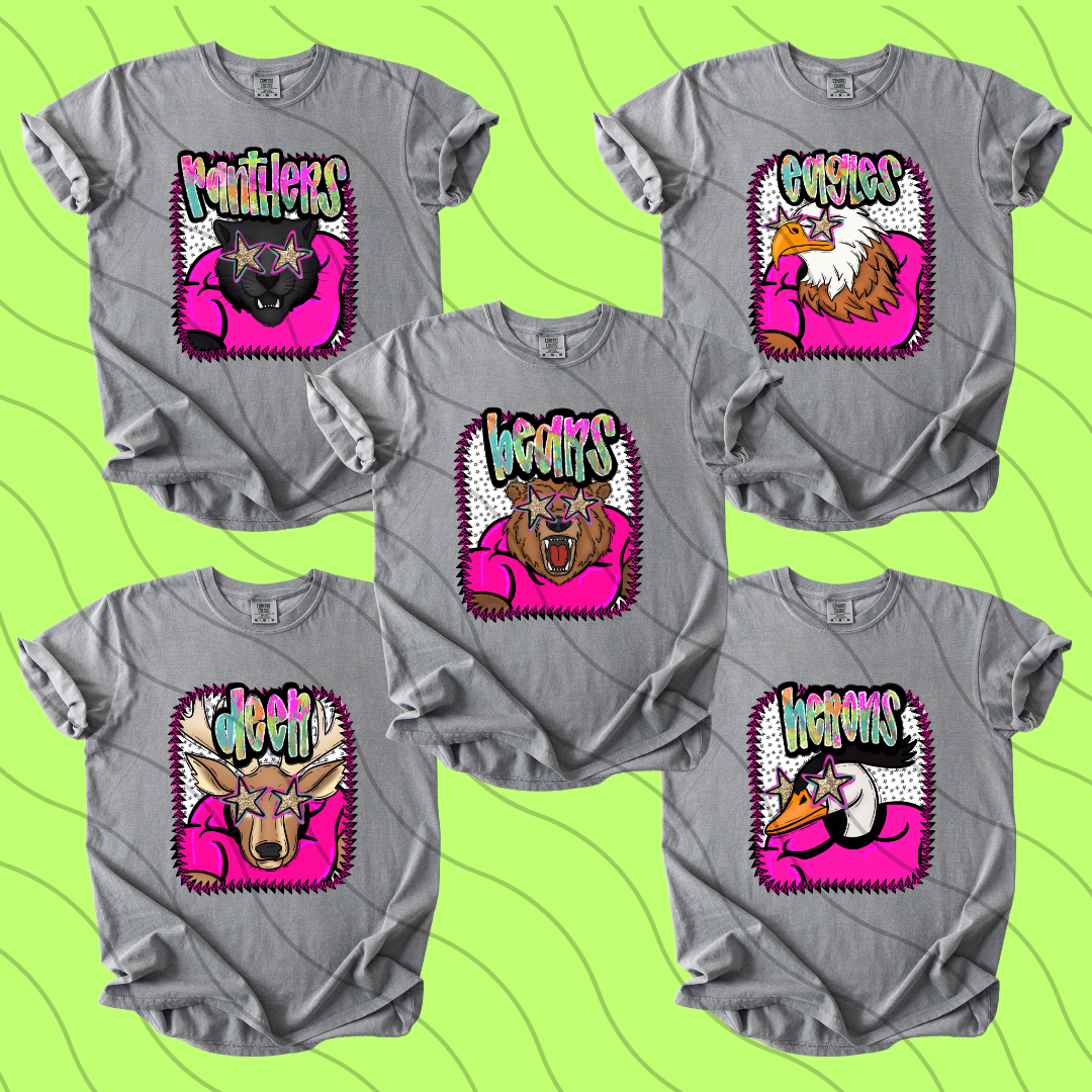 Pink Jersey Mascots 2