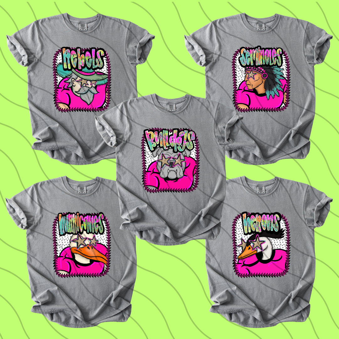 Pink Jersey Mascots 2