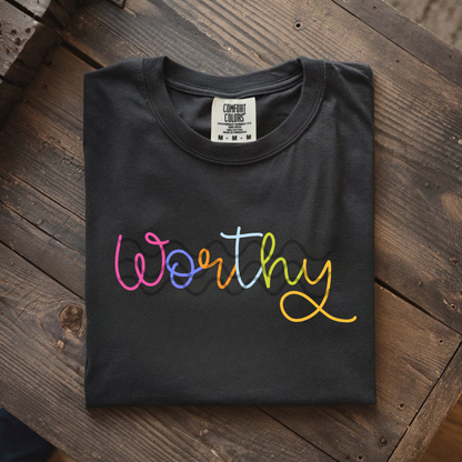 Rainbow Colored Minimalist Faith Based