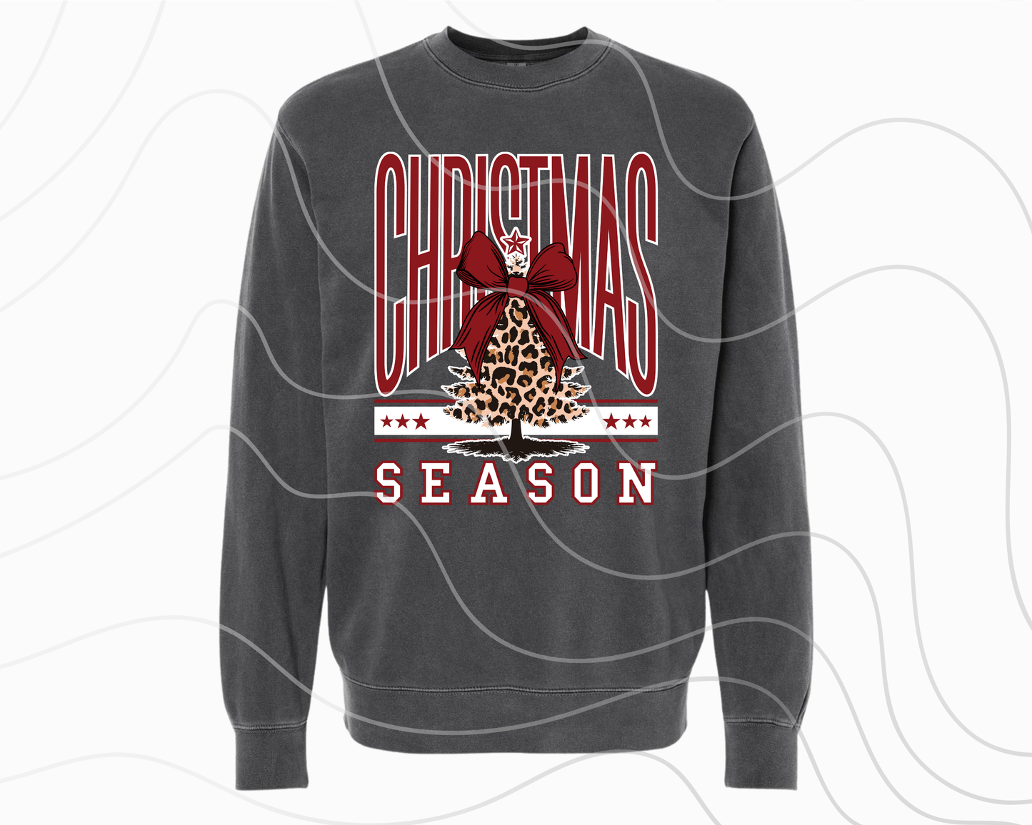 Christmas Season Leopard Tree- Original