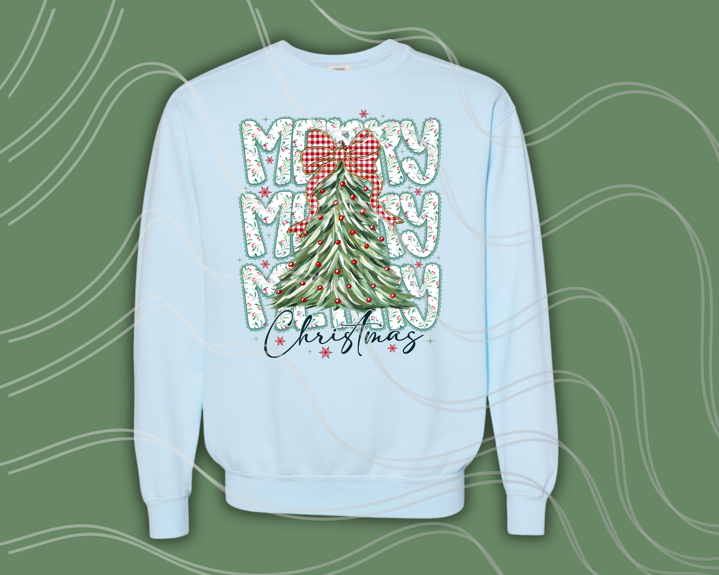 Merry Christmas Lace Outline