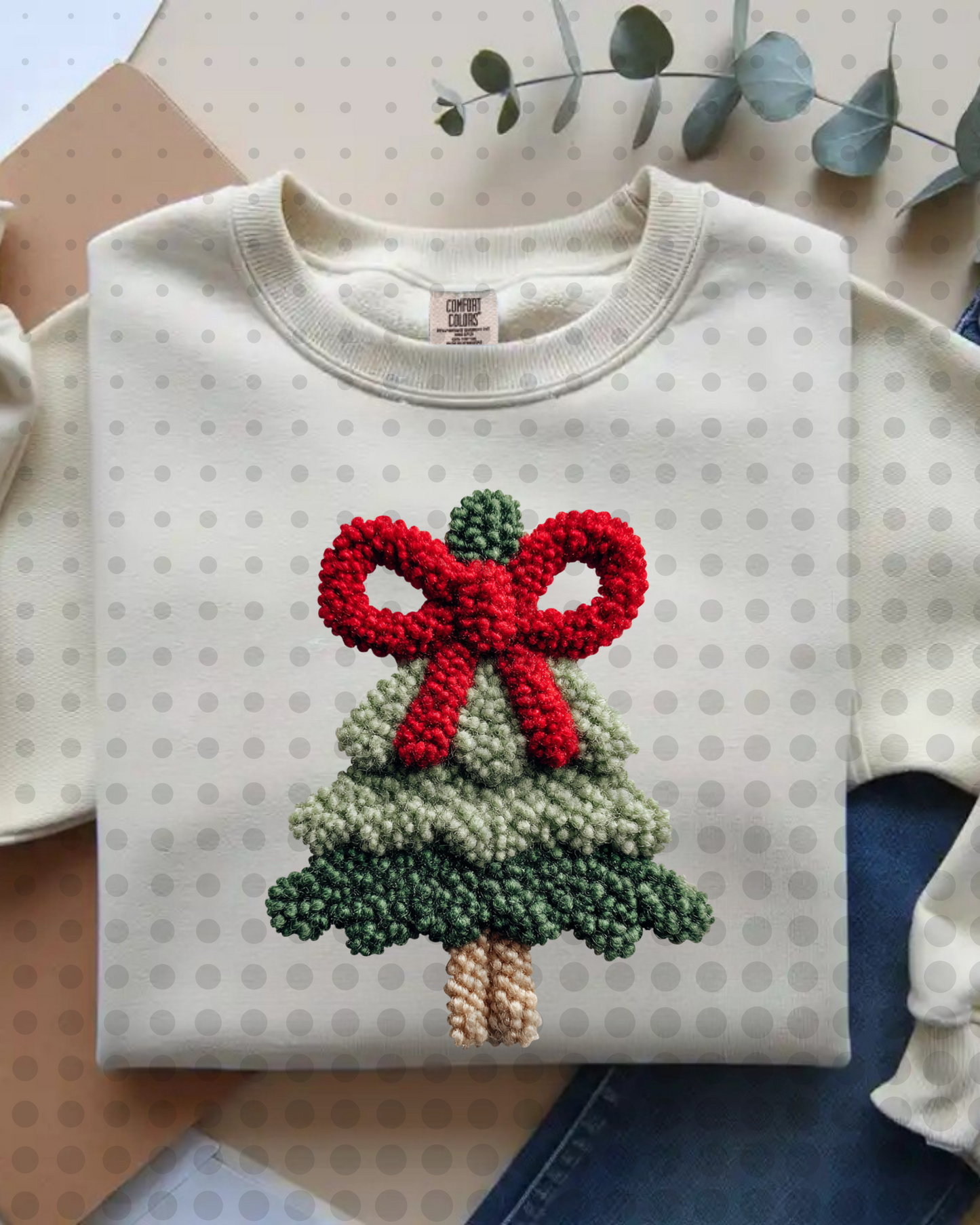 Faux Yarn Christmas Tree