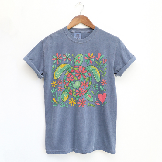 Sea Turtle Floral