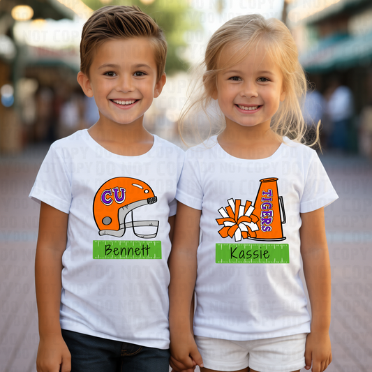 Customizable Cheer & Football - Clemson