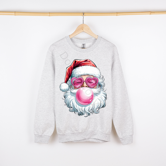 Santa pink bubble gum