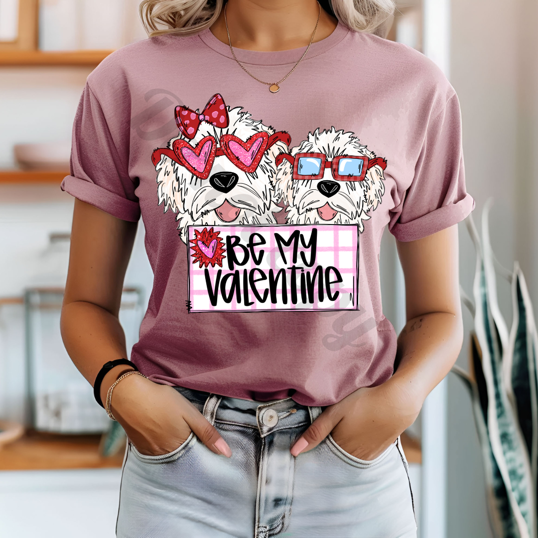 Be my valentine golden doodles